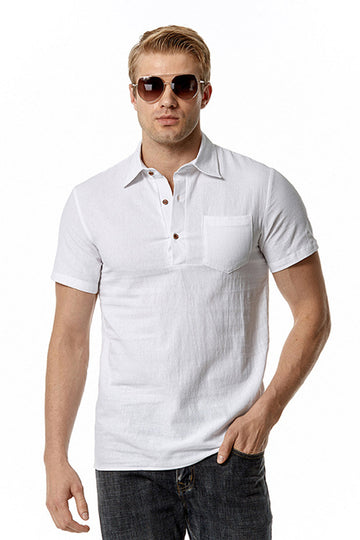 Summer Casual Classic Męskie topy z krótkim rękawem